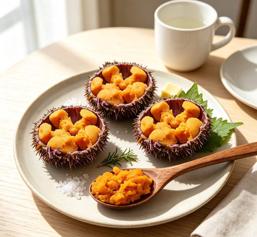 Ocean's Gold: Fresh Sea Urchin Delight